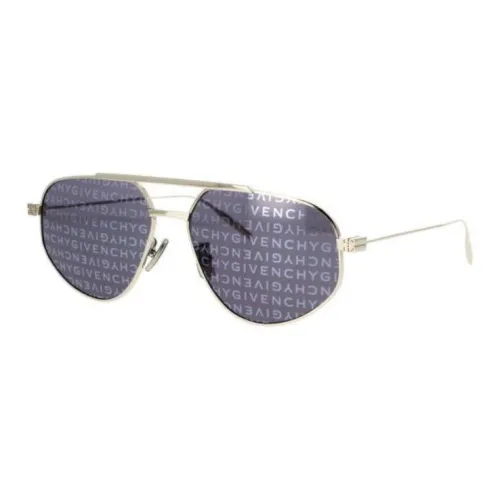 GIVENCHY Metal Aviator Sunglasses Women's Silver