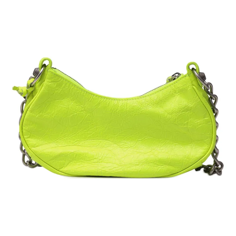 Balenciaga Le Cagole Leather Crossbody Bag Shoulder Bag Women's Green-2