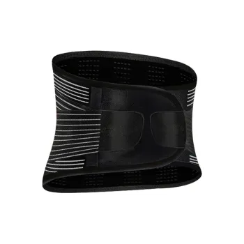 LIZI Back Support Braces Breathable Warm Protective Pressurized And Non Slip One Size Black Unisex