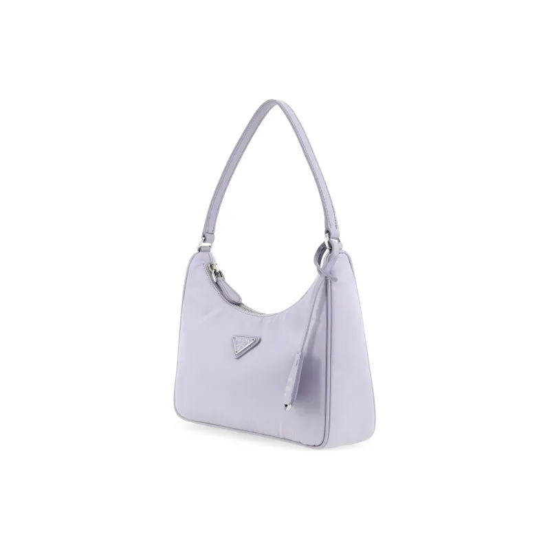 PRADA Re-Edition Recycled Nylon Handbag Shoulder Bag Crossbody Bag Mini Women's Purple-1