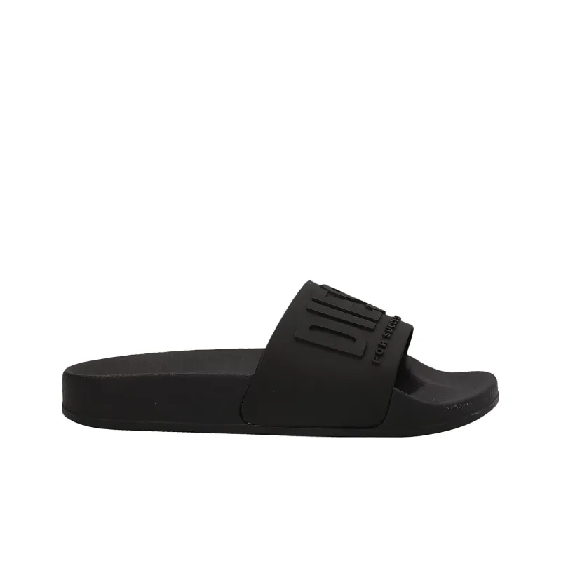 DIESEL Sa-Mayemi Quick Dry Slide Slippers Women's Black-1