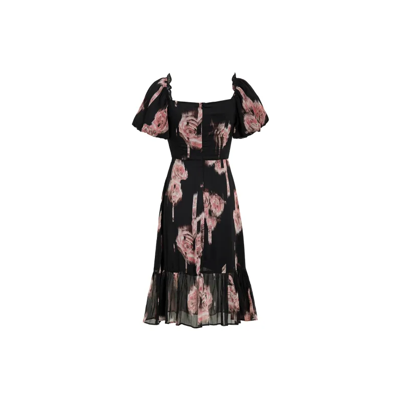 AUI Short Sleeved Dress Women's Black-1