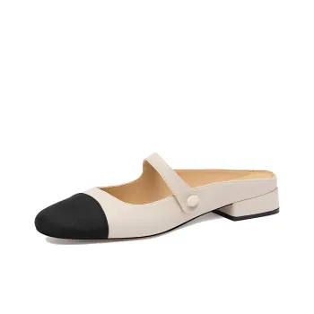 Lily Wei Wrap-toe Slippers Women's Ecru