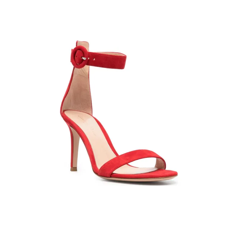 GIANVITO ROSSI Portofino 85mm Suede Sandals-1