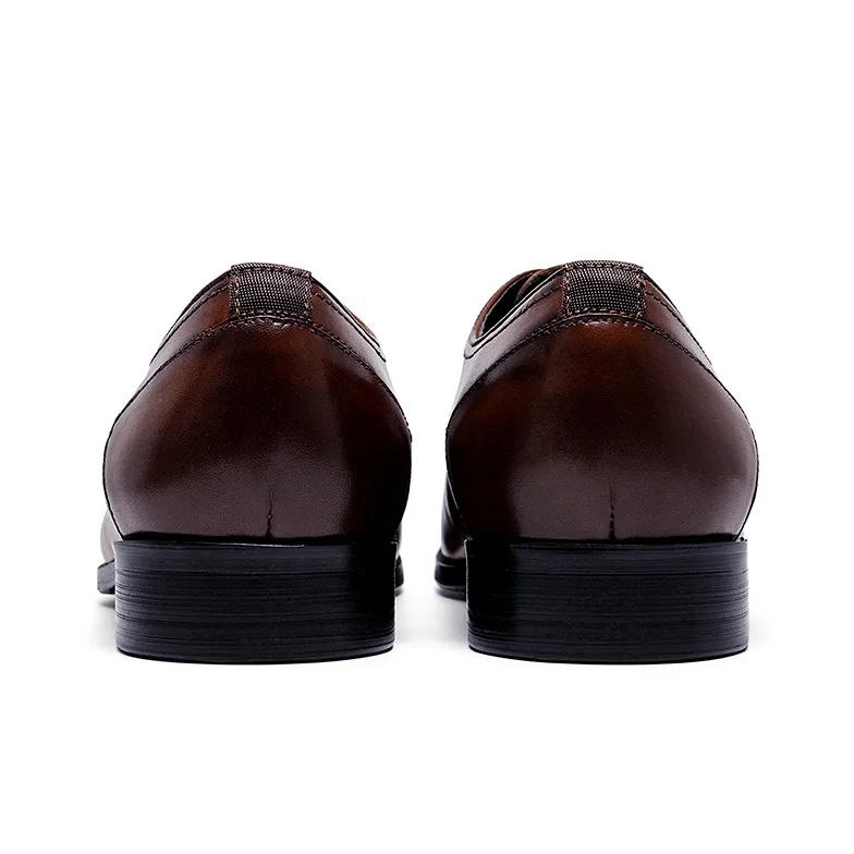 ASTON M.JAZZ Dress Shoes Men Low Top Black, Brown, Coffee, Gray-16