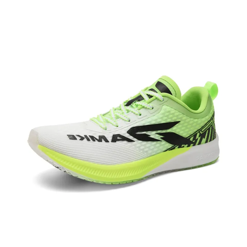 PANKE Anti Slip And Wear Resistant Rebound Low Top Carbon Plate Technology Training Running Shoes Unisex White Green-1