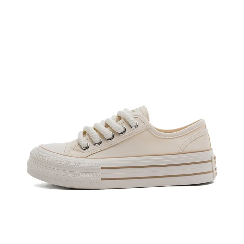 WARRIOR Skateboard Shoes Women's Low Top Brown-0