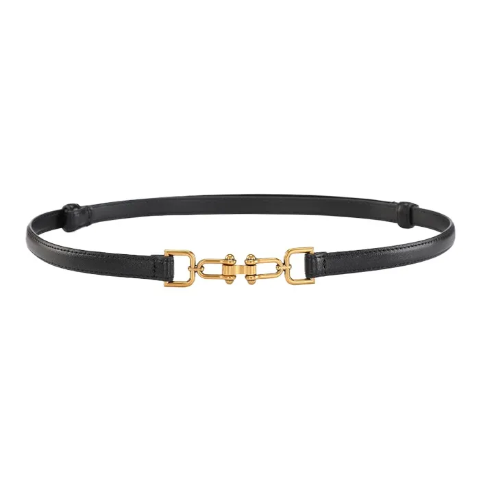 CARTELO Cow Split Leather Belts Women's Width 1.3cm-0