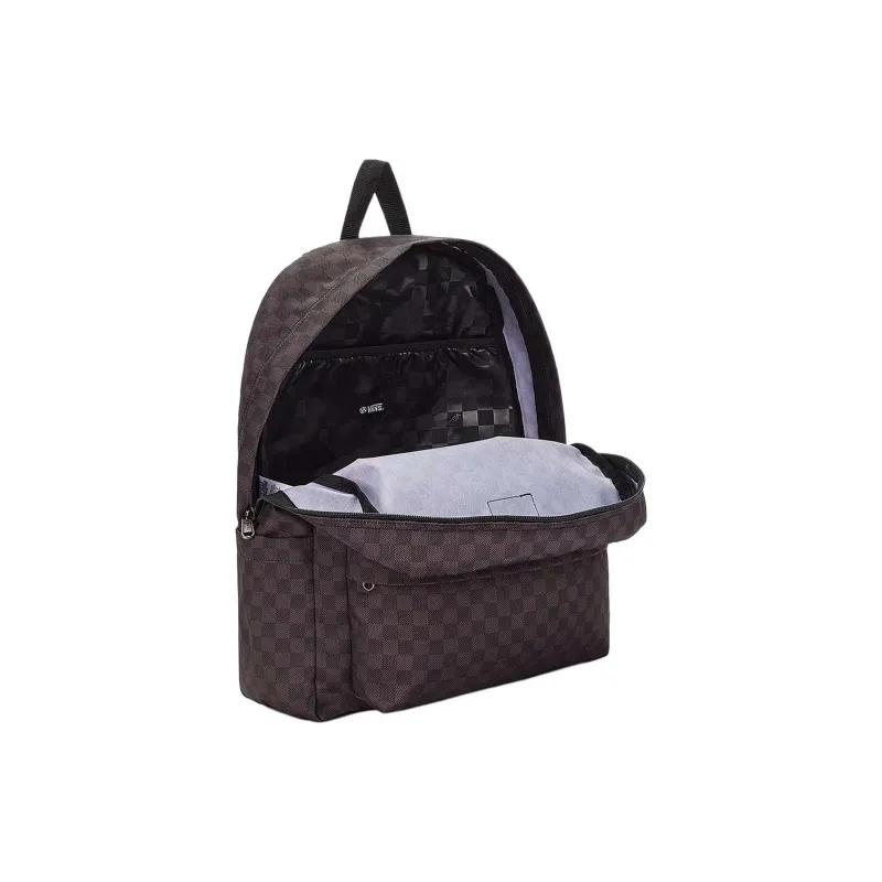 Vans Old Skool Recycled Polyester Backpack Regular Unisex Black With Charcoal Accents-5