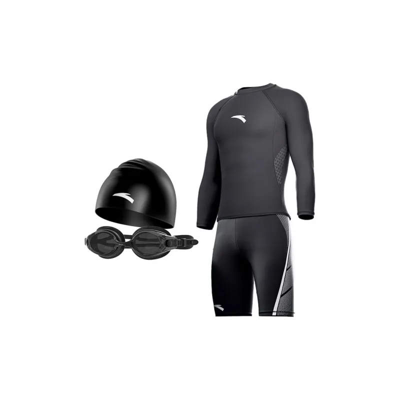 Anta Swimming Sets Polyamide Elastane Pool Men's Black-29
