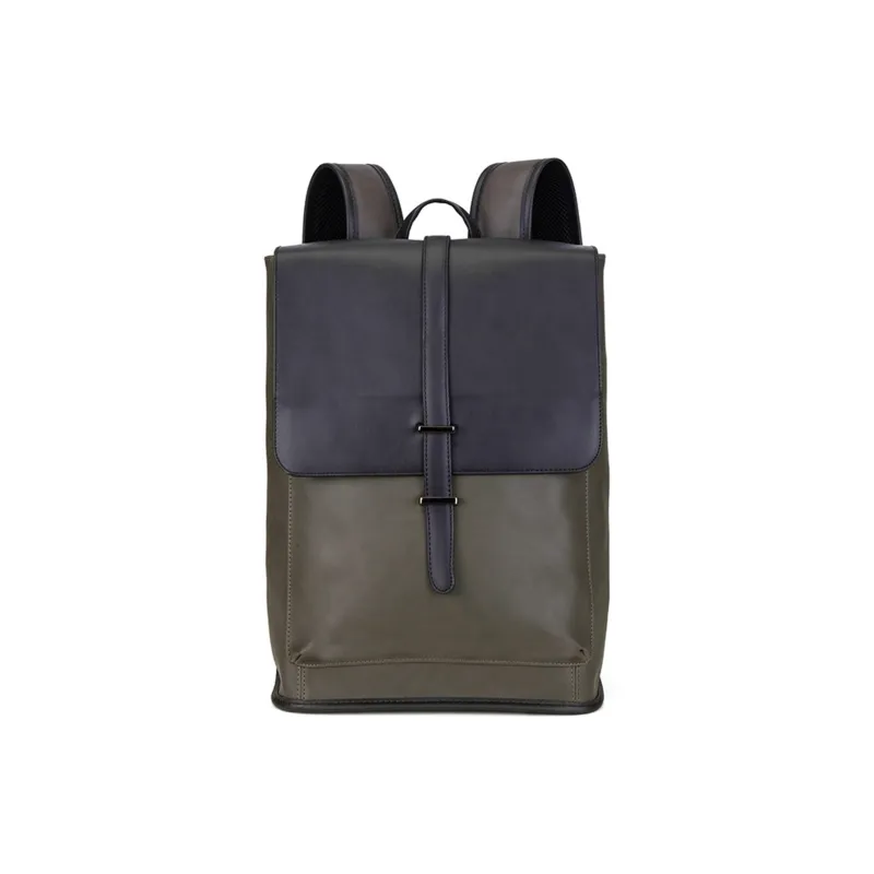 Slazenger PVC Backpack Regular Men's Black/Coffee/Green-7