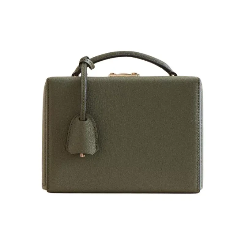 MARK CROSS Goatskin Handbag Shoulder Bag Crossbody Bag Women's Green-0