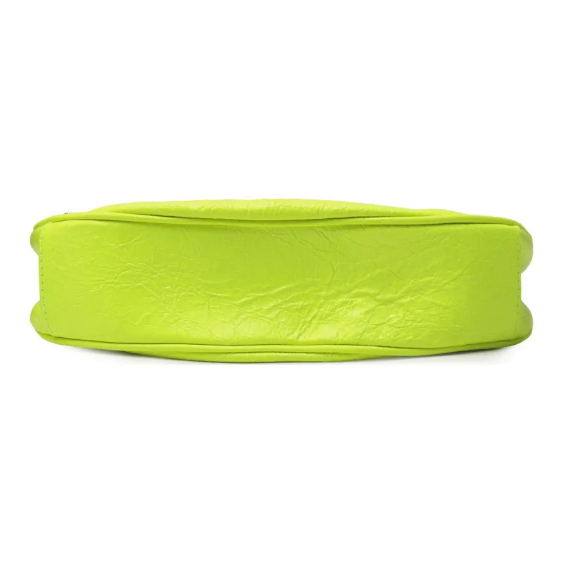 Balenciaga Le Cagole Leather Crossbody Bag Shoulder Bag Women's Green-3