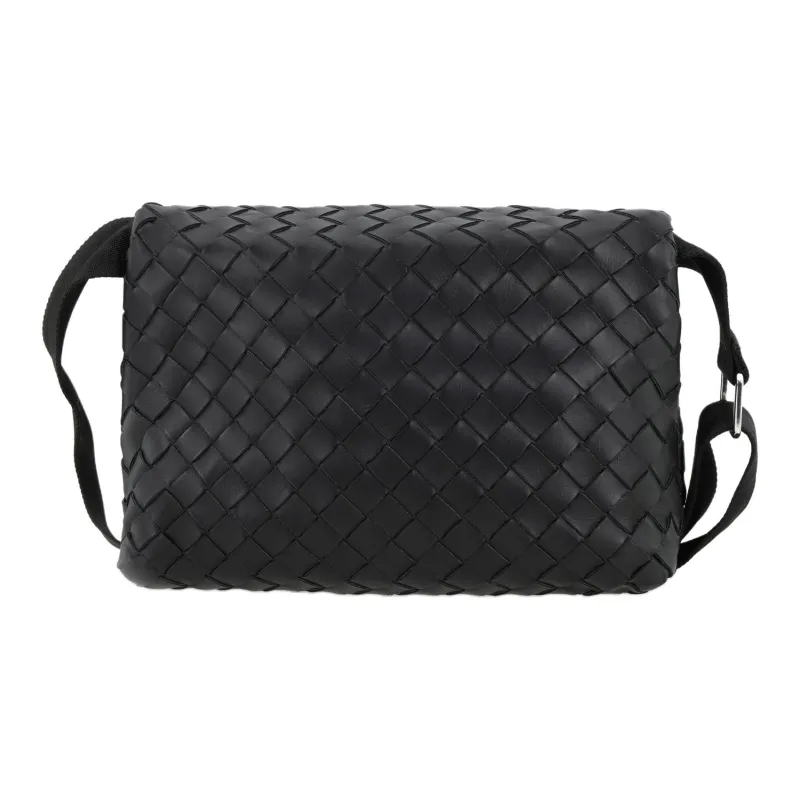 Bottega Veneta Leather Clutch Shoulder Bag Men's Black-2