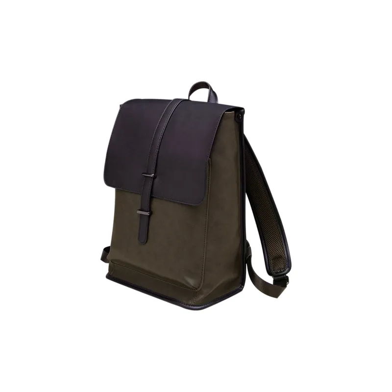Slazenger PVC Backpack Regular Men's Black/Coffee/Green-8