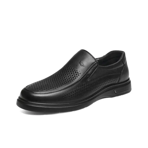 RED DRAGONFLY Dress Shoes Men Low-Top Black