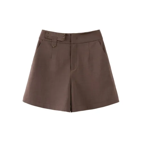 Pit Casual Shorts Women's Dark Brown