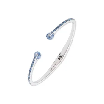 GIVENCHY Mixed Metal, Crystal Bangles Women's Silver
