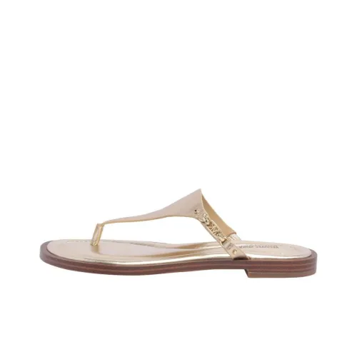 MICHAEL KORS Abrasion Resistant Flip Flops Women's Gold