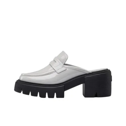Stuart Weitzman/SW Closed Toe Slippers 6cm Women's Gray