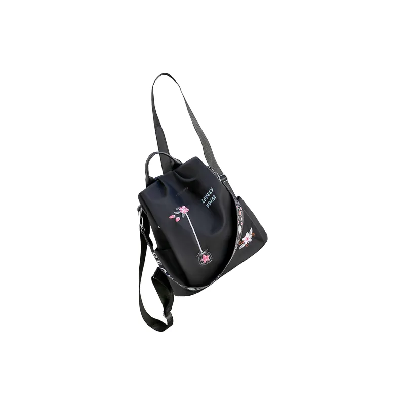 GF Oxford Shoulder Bag Backpack Women's Khaki/Black/Blue-7