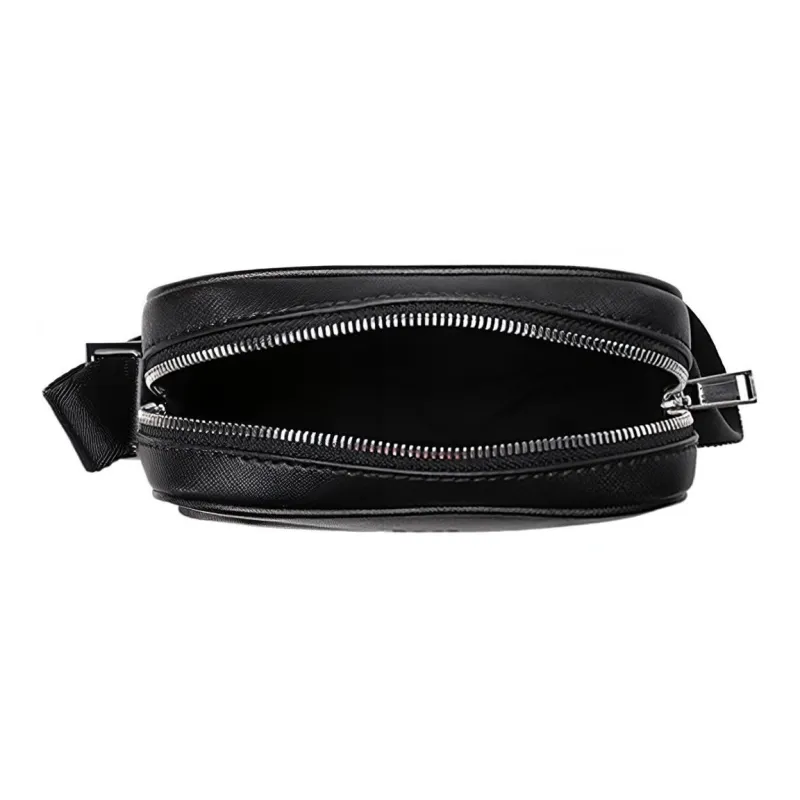 HUGO BOSS SS23 Leather Reporter Bag Crossbody Bag Shoulder Bag Men's Black-5