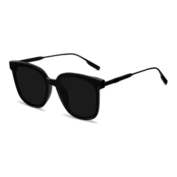 ENFANTIN Round Sunglasses Unisex Black Frame