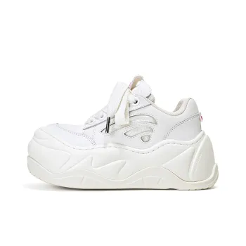 FY SPR Wifi Height Increasing Slip Resistant Low Top Skateboard Shoes Women's White