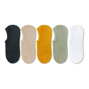 Taste The Color No Show Socks Women's 5 Pack