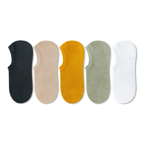Taste The Color No Show Socks Women's 5 Pack