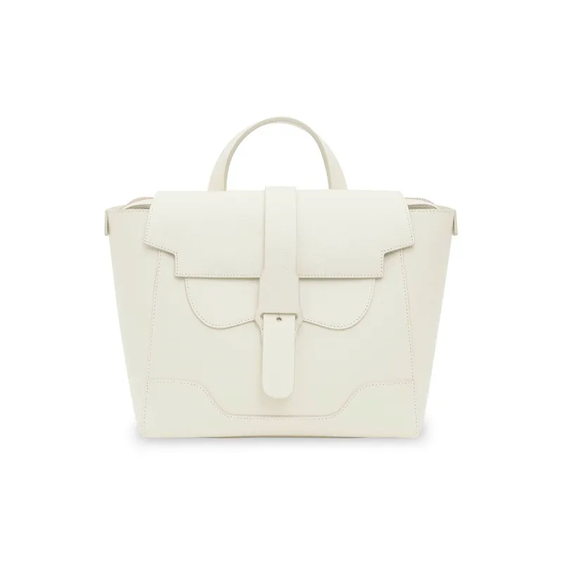 SENREVE Cow Leather Backpack Medium Size Women's Cream-0