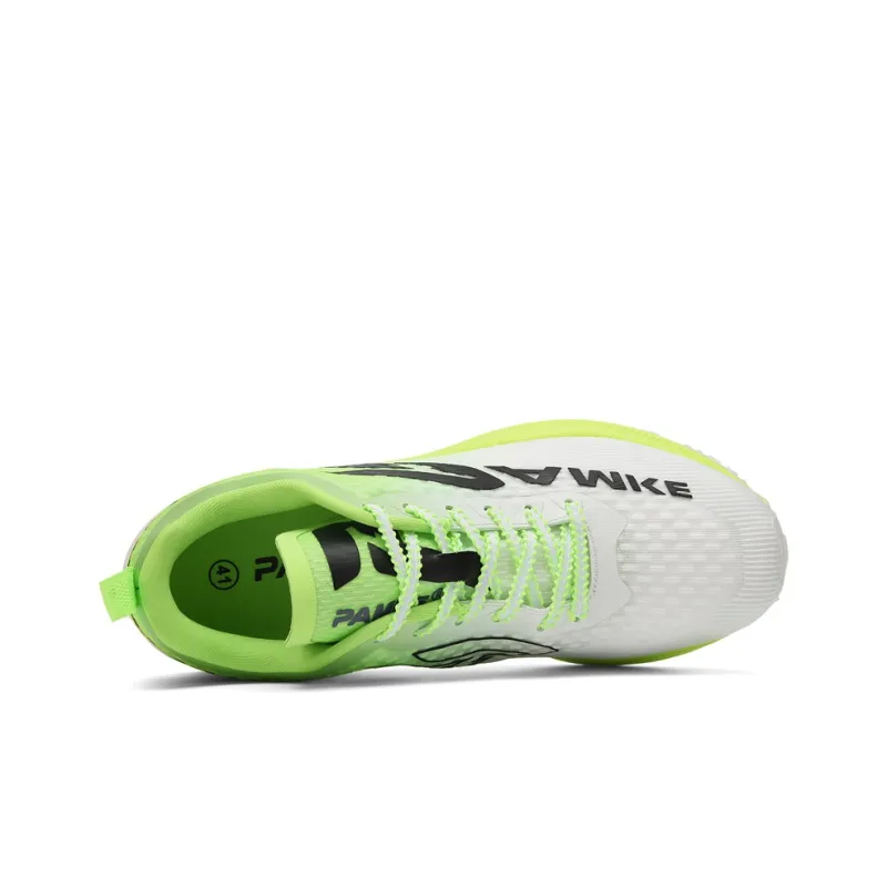 PANKE Anti Slip And Wear Resistant Rebound Low Top Carbon Plate Technology Training Running Shoes Unisex White Green-4