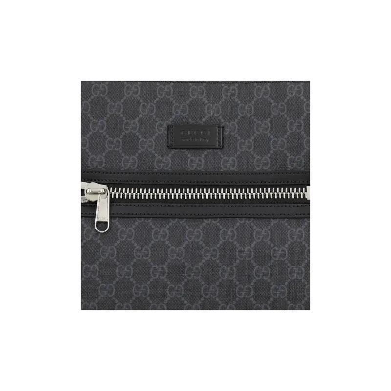 GUCCI Canvas With Leather Messenger Bag, Shoulder Bag, Crossbody Bag Men's-5
