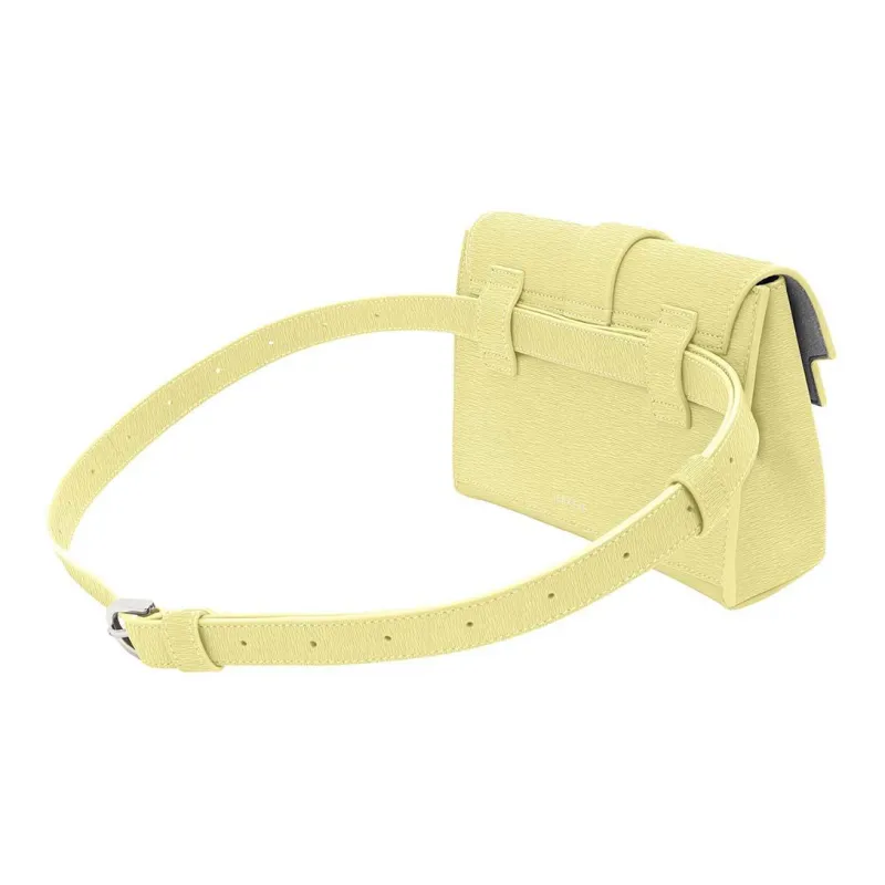 SENREVE Cow Leather Shoulder Bag, Crossbody Bag, Fanny Pack Regular Women's Custard-1