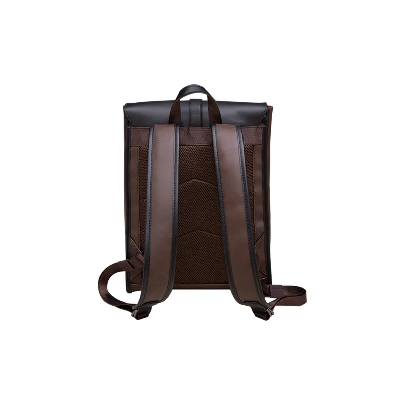 Slazenger PVC Backpack Regular Men's Black/Coffee/Green-5