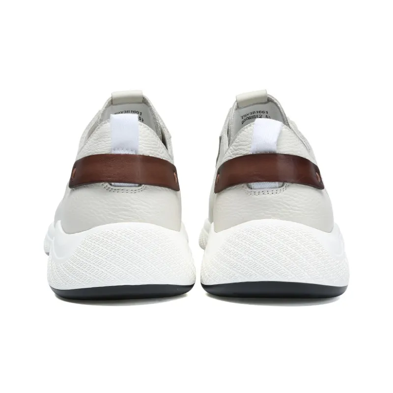 Satchi Cushioning Lightweight Breathable Slip Resistant Low Top Casual Shoes Men's White 4CM-4