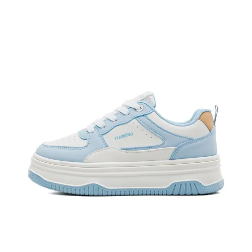 HUANQIU Skateboard Shoes Women's Low-Top Blue