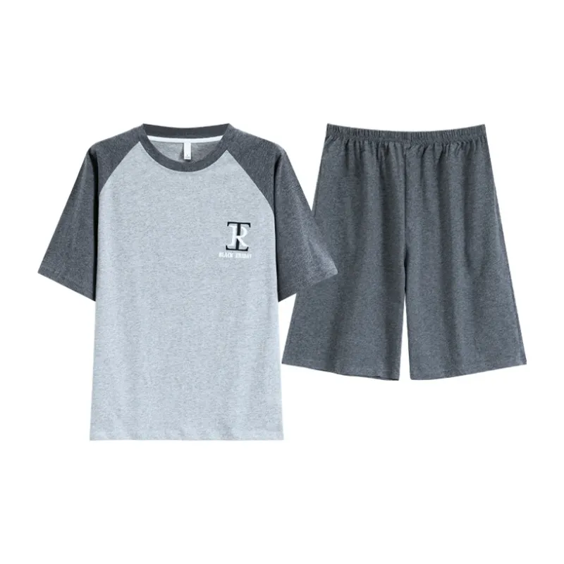 Pretty Lady Pajama Set Men's Light Gray-0