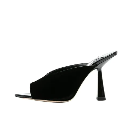 Jimmy Choo Acinda Shearling Slipper Lime Green