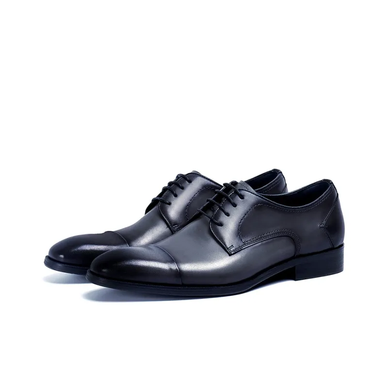 ASTON M.JAZZ Dress Shoes Men Low Top Black, Brown, Coffee, Gray-9