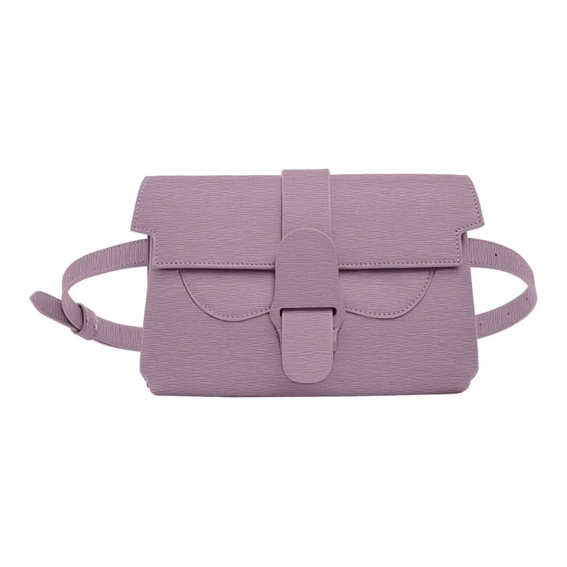 SENREVE Cow Leather Shoulder Bag, Crossbody Bag, Fanny Pack Small Size Women's Lilac-0
