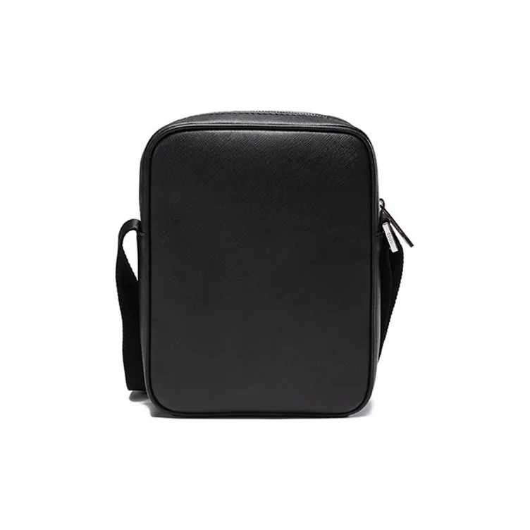 HUGO BOSS SS23 Leather Reporter Bag Crossbody Bag Shoulder Bag Men's Black-3