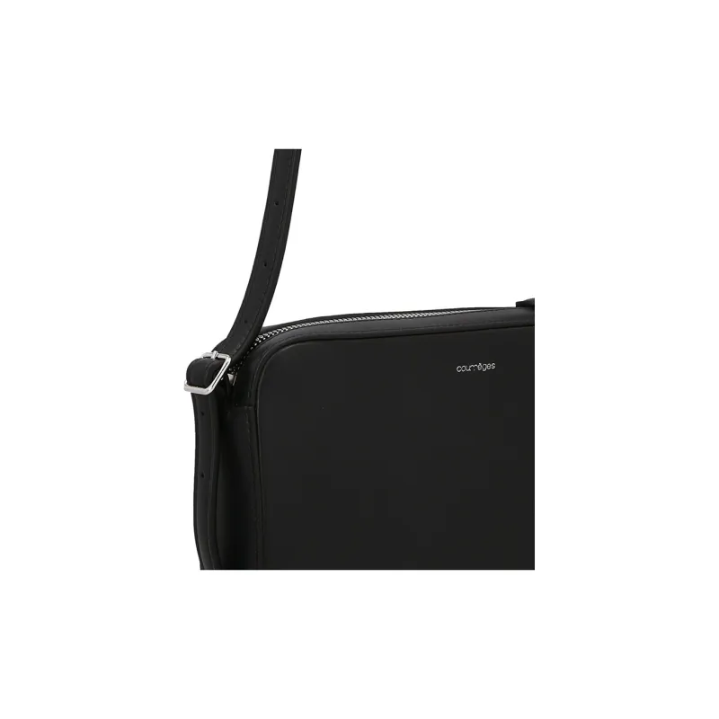 COURREGES Leather Racer Bag 'Black'-3