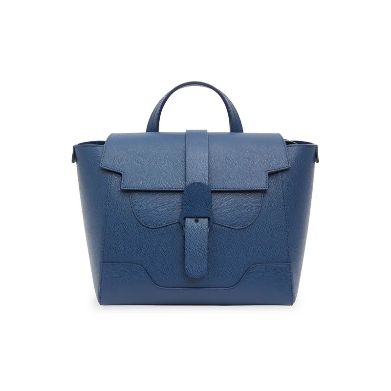 SENREVE Cow Leather Backpack Medium Size Women's Marine Blue-0