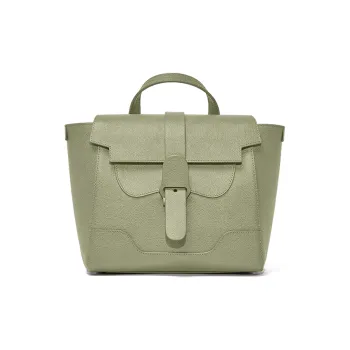 SENREVE Cow Leather Backpack Medium Size Women's Sage Green