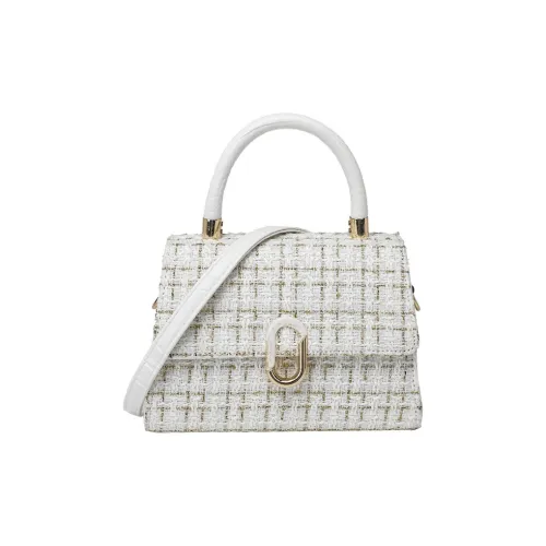 Bywhich Woolen Shoulder Bag, Crossbody Bag, Handbag Regular Women's White