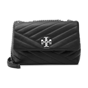 TORY BURCH Kira Herringbone Quilted Leather Crossbody Bag, Shoulder Bag Women's Black