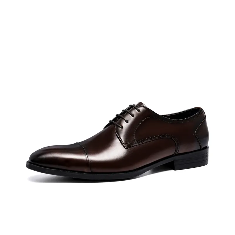 ASTON M.JAZZ Dress Shoes Men Low Top Black, Brown, Coffee, Gray-19