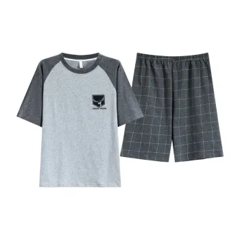 Pretty Lady Pajama Set Men's Light Gray