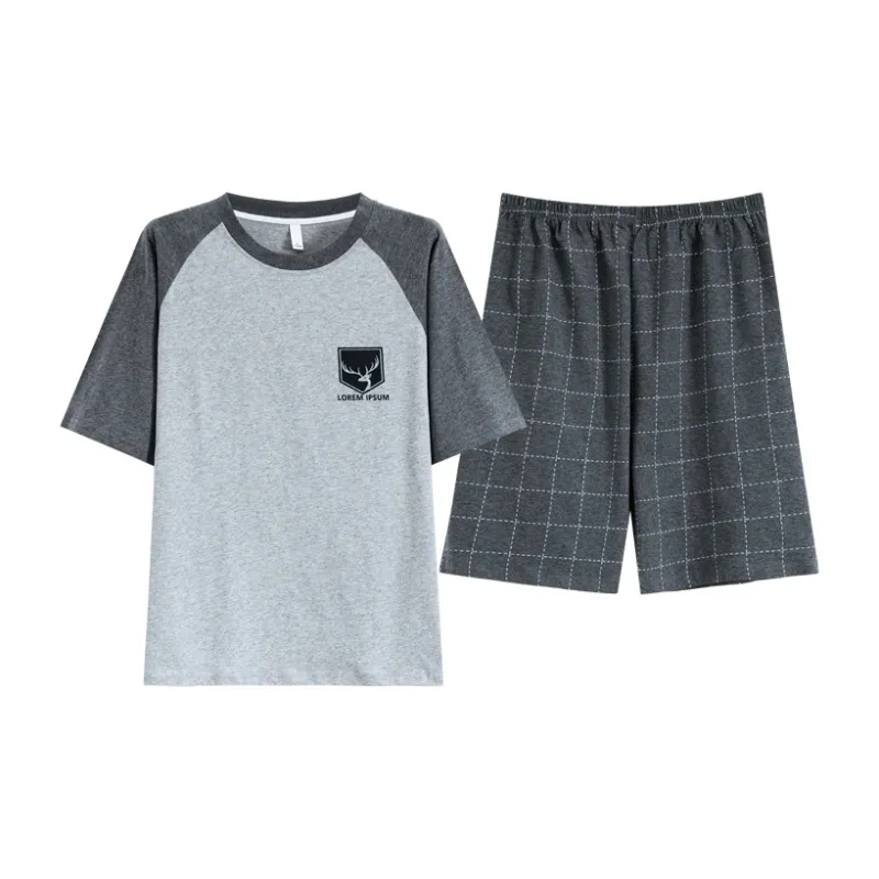 Pretty Lady Pajama Set Men's Light Gray-0
